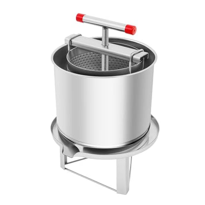 Large Bee Honey Press Extractor, Honey Press Extractor Stainless Steel Household Manual Large Bee Honey Press Extractor Beeswax Presser Fruit Juice Press Extractor Wine Making Equipment