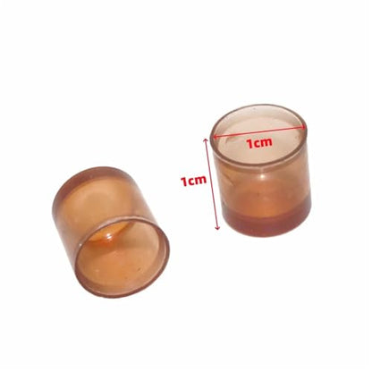 1000Pcs Plastic Queen Bee Raising Cup Brown Cells Cages Room Cups Queen Bee Raising Platform Rearing Cell Cups Beekeeping Tools Brown