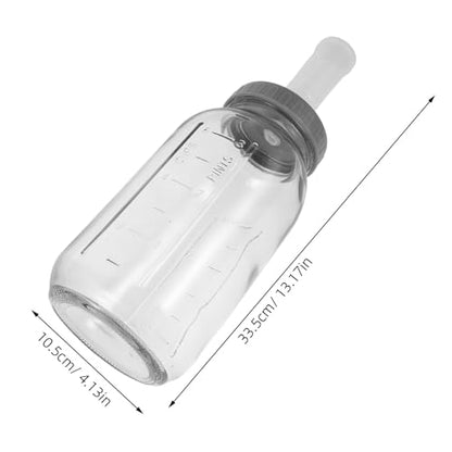 Operitacx Mason Jar Fermentation Kit, 64oz/1L Scale Marked Fermentation Jar with Lid, Airlocks, Wood Sign for Easy Fermenting & Storage