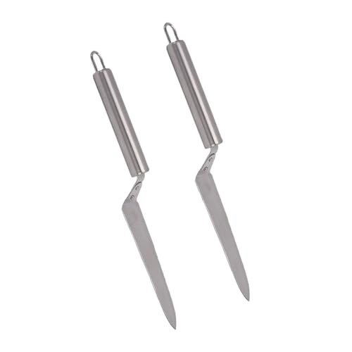 AYNEFY 2Pcs Honey Scraper, Stainless Steel Uncapping Knife Harvesting Equipment Beekeeping Bee Hand Tool for Professional Beekeeper