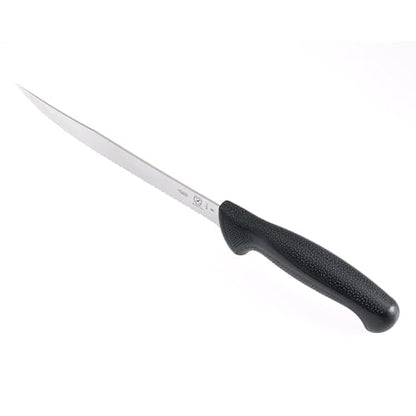 Mercer Culinary Millennia Black Handle Tiger Edge Slicer, 8-Inch - style: Tiger Edge Slicer 8-Inch