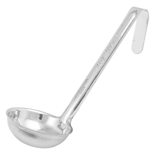 Winco One Piece Stainless Steel Ladle, 2 Ounce, 6" - color: Stainless, size: 2 Ounce, style: One Piece