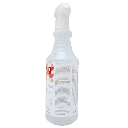 Bussit Clean Foodservice Surface Sanitizer & Cleaner, Spray and Wipe, Kills 99.9% of Kitchen Bacteria, 1 Quart (Each) - size: 32 Fl Oz (Pack of 1)