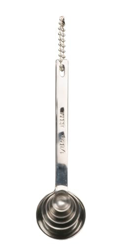 RSVP International Endurance Measuring Spoons, Round, Stainless Steel