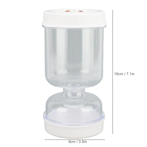 Agatige Glass Pickle Jar with Strainer Flip, 25oz Leakproof Olive Pickle Hourglass Jar Dry Wet Separation Juice Separator Storage Container for Storage Pickles, Gherkin Jalapeno