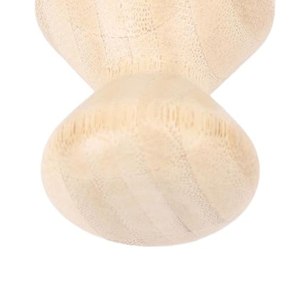 2 Pack Cutting Board Oil Wax Applicator, Food Grade Bamboos Applicator Scrub Brush Set for Wooden Cooking Utensils