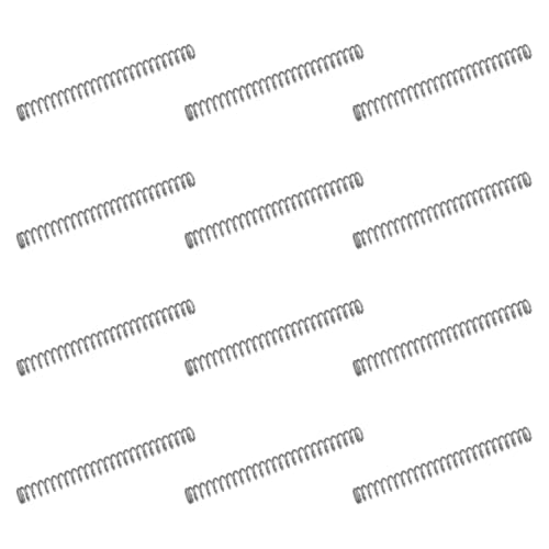 uxcell 50Pcs 304 Stainless Steel Compression Springs, 0.5mm x 4mm x 45mm Small & Tiny Pen Spring for Home Repair & DIY, Workshop & Industrial Use, (Silver Tone) - size: 4mmx45mm