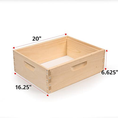 Stoney Acres Beekeeping Beehive Box, 10 Frame Medium Assembled Super or Brood Honeybee Hive Box, Amish Made