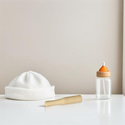 Cabilock Solid Wood Muddler 5.51 Inch Natural Wooden Pestle Grinding Rod Ergonomic Handle for Cocktails Sauces Purees and Baby Food Preparation