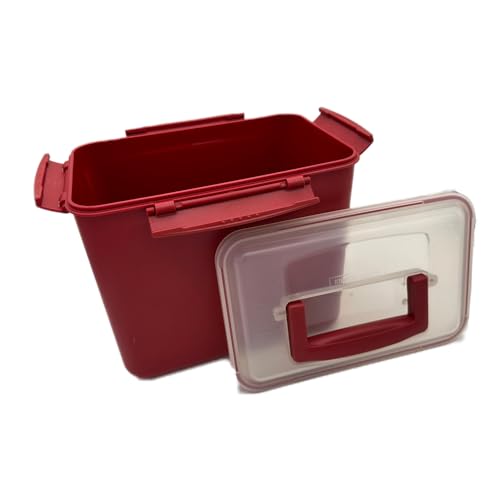 7L-2 Airtight Kimchi Container with Handle, Multi-Purpose Food Storage Box,Translucent lid container,Kimchi Fermentation container, fruit-pickle container Compatible with All Refrigerator