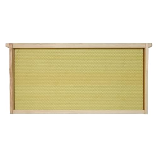 Mann Lake Premium Beekeeping Frames, Fully Assembled, Enhanced Max Wax Coating for Rapid Comb Drawing, Universal Fit, BPA & BPS Free, 9 1/8 Inches, Natural, 20-Pack