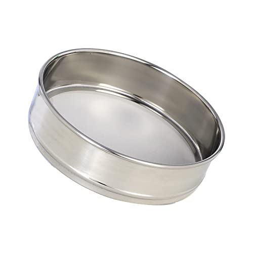 LABALPHA 325 Mesh Lab Sieves, #325 Mesh Test Sieve, 8'' Diameter, 304 Stainless Steel Wire Cloth (0.045mm) - size: 325 mesh (0.045mm)
