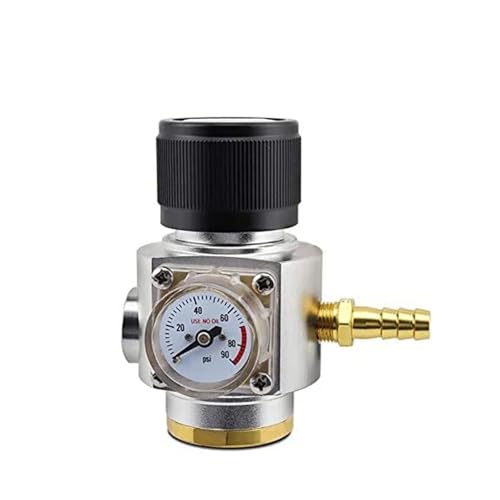 Home Brewing Mini Gas Regulator Soda Keg Regulator Co2 Keg Charger 0-90PSI for Soda Maker Sparkling Water Beer Soda Bottle Brewing Accessories(TR21.4) - color: Tr21.4
