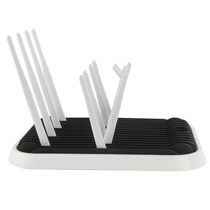 Baby Bottles Drying Rack, Folding Drainer for Feeding Bottles Accessories Dryer Holder(Black)
