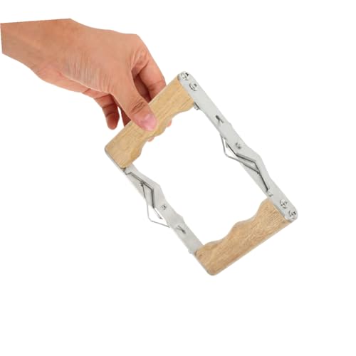 Beaupretty 3pcs Beehive Frame Holder with Wooden Handle and Stainless Steel Construction, Versatile Beekeeping Frame Lifter Tool for Honey Harvesting and Easy Operation, for Beekeepers