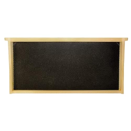 Mann Lake Premium Beekeeping Frames, Fully Assembled, Deep Rite-Cell Hive Frames, Beeswax Coating, Universal Fit, BPA & BPS Free, 9 1/8 Inches, Black, 20-Pack - style: Black Assembled Frames