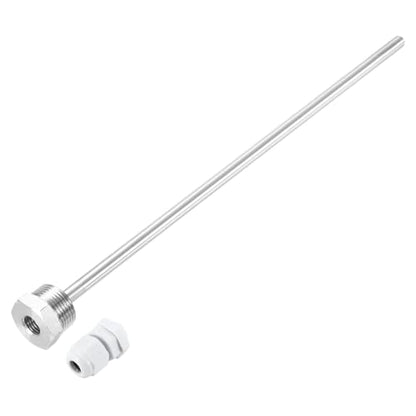 uxcell 8mm Dia G3/4 Thermowell Weldless Stainless Steel 304 with Cable Gland 300mm Length for Beer Fermenter, White - color: White, size: G3/4 x 300mm