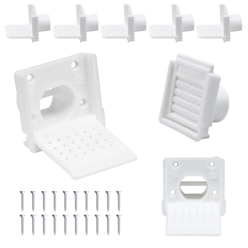 8 Pcs Beehive Entrance Reducer, White Bee Hive Entrance Gates, Portable Beehive Starter Kit, Plastic Bee Hive Entrance Reducer, Beekeeping Supplies - color: White