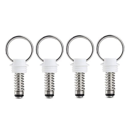 FERRODAY 4PCS Corny Keg Pressure Relief Valve, Plastic Ball Lock Keg Lid Relief Valve for Cornelius Corny Keg Lid Brewing Equipment Replacement Kit