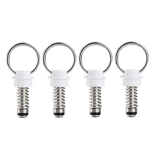 FERRODAY 4PCS Corny Keg Pressure Relief Valve, Plastic Ball Lock Keg Lid Relief Valve for Cornelius Corny Keg Lid Brewing Equipment Replacement Kit