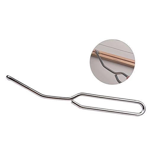 lasenersm 1 Piece Beehive Cleaning Hook Bee Hive Tool Bee Hive Frame Cleaning Tool Beehive Scraper Tool Stainless Steel Hive Scraper Tool Beekeeping Tool Beekeeping Supplies, Silver