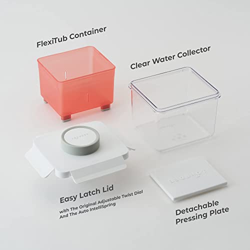 TOFUDEE Tofu Press | Food Strainer for Paneer, Cheese, & All Kinds of Tofu - Soft, Silken, Organic, Extra Firm | Enhance Cooking, Save Time, & Elevate Your Dishes - Dishwasher Safe & BPA-Free - color: Grapefruit