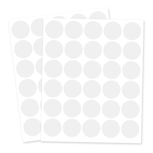 1 Inch Clear Transparent Round Waterproof Sticker,Envelope Tab Sealer and Retail Package Round Clear Seal Labels Self Adhesive Stickers,1050 Labels Per Bag - color: Clear, size: 1 inch