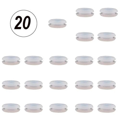 Airlock Grommet Silicone Grommets for Homebrewing - 20 Pack for Beer, Wine, Mead, Sauerkraut, and Kimchi - Black & Clear Options(Clear) - size: Clear