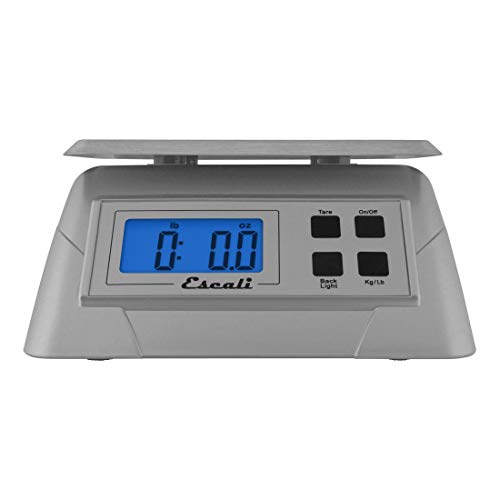 Escali Alimento 136DK Digital Kitchen Scale, Elite Food Measuring to The Gram with Removable Stainless Steel Platform and LCD Display, Baking and Cooking Made Simple - size: 9.75" x 7.00" x 3.75", style: 136DK