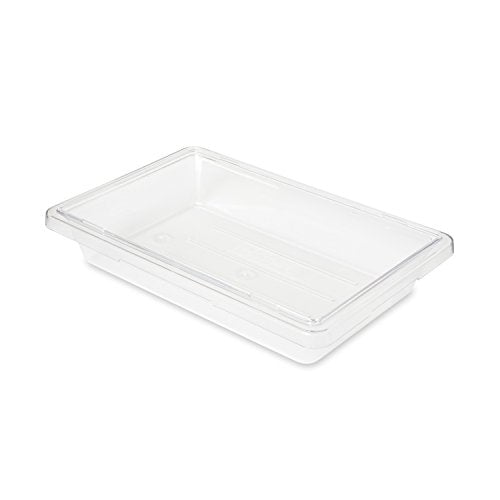 Rubbermaid Commercial Products Polycarbonate Food Storage Box/Tote, 2 Gallon, Clear, for Restaurant/Kitchen/Cafeteria - color: Clear, size: 2 Gal, style: Container