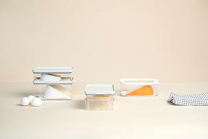 Mepal Nordic Sage Cheese Storage Container - Airtight Fridge Box with Lid - 2000 ml - Rectangular Lidded Box - Modern, Minimalist Style - Ideal for Cheese Organization - size: Käsebox