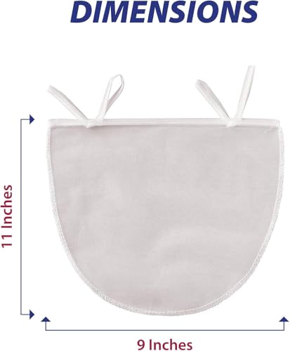 Beyond Gourmet Unbleached Nut Milk Bag, 11-Inches x 9-Inches, Set of 4