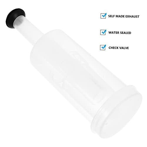 Luxshiny 3-Piece Silicone Air Locks Set for Fermentation Food-Grade Silicone for Home Brew Wine Making and Sourdough Starter