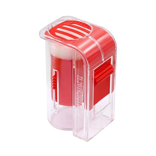 Bee Queen Marking Cage Bottle Box 6pcs Creative Plastic Queen Bee Marking Catcher with Plunger Strong Bee Marker Bottle Handed Beekeeper Tool Garden Bee Tools(Style 2-R) - color: Style 2-R