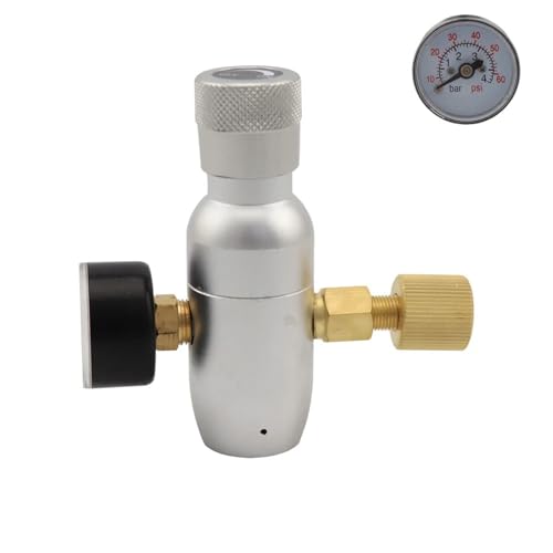 Home & Brewing Premium Regulated Co2 Charger Kit 0-60PSI Co2 Regulator Mini Keg Charger Portable for Home Brewing Brewing Accessories