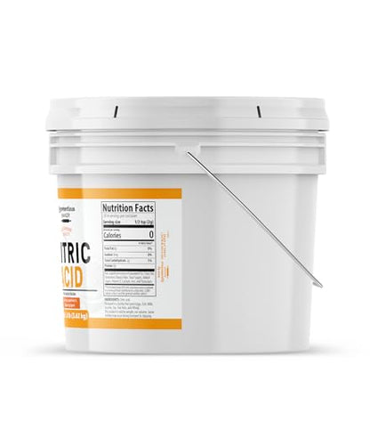 Unpretentious Citric Acid, 1 Gallon, Cooking & Cleaning, Natural & Food Safe, Chemical Free - size: 128 Ounce (Pack of 1)