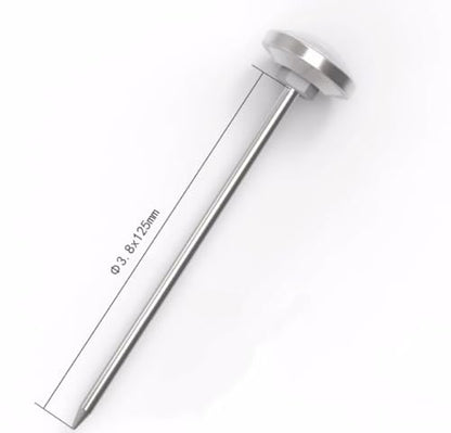 Instant Read Pocket Thermometer, 1 Inch Stainless Steel Dial, 1 Piece | For Coffee, Milk Frothing, Chocolate, Drinks, Includes Calibration Sleeve