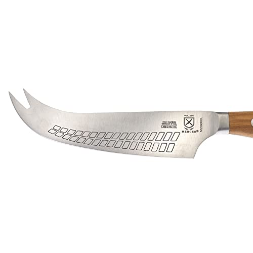 Mercer Culinary Renaissance Olive Wood Hard Cheese Knife, 4.75-Inch - color: Olive Wood Handle, size: 4.75-Inch Hard Cheese Knife