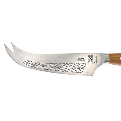 Mercer Culinary Renaissance Olive Wood Hard Cheese Knife, 4.75-Inch - color: Olive Wood Handle, size: 4.75-Inch Hard Cheese Knife