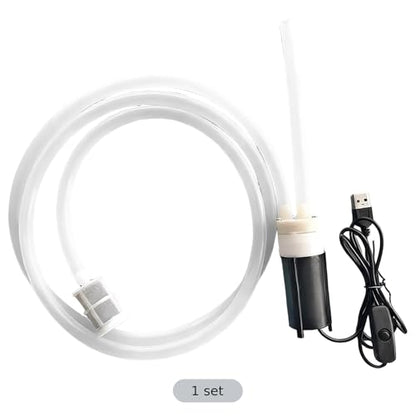 Electric Wine Pump with USB Power, Auto-Siphoning Brew Device, 3.3 Ft Hose, One-Button Operation, 3.9 X 1.4 in, for Home Brewing