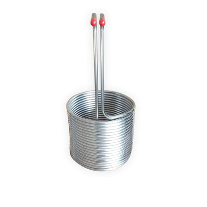 15.24 m 3/8" Stainless Steel Wort Chiller 50L Immersion Cooling Coil for Home Brewing