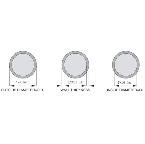 OCS Parts Silicone Tubing | 5/16" ID x 1/2" OD | 10 Feet | Multipurpose Silicone Tubing | High Temperature, Food Grade Silicone Hose Tubing for Brewing, Food, Fluid, and Gas Transfer - size: 5/16" ID x 1/2" OD, style: 10 feet