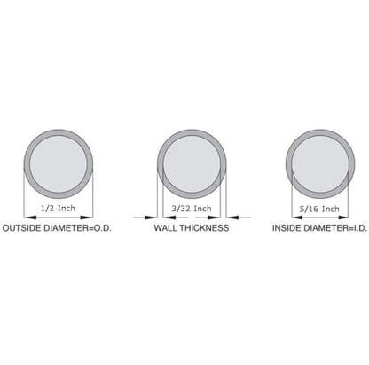 OCS Parts Silicone Tubing | 5/16" ID x 1/2" OD | 10 Feet | Multipurpose Silicone Tubing | High Temperature, Food Grade Silicone Hose Tubing for Brewing, Food, Fluid, and Gas Transfer - size: 5/16" ID x 1/2" OD, style: 10 feet