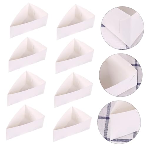 STOBAZA Dessert Storage Boxes 20 Pack Paper Cake Boxes Nonslip Base Ideal for Cheese Cake