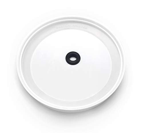 Airtight One Gallon Standard Fermentation Lid Gasket with Airlock - Turns Gallon Jar Into A Fermenter - Hard Kombucha, Beer, Wine, Cider, (3-Piece Airlock)