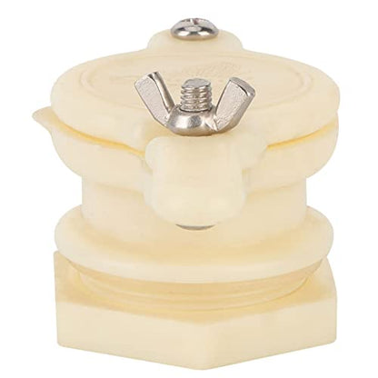 Stainless Steel Honey Gate Valve, Durable and Threaded, for Honey Extractor and Honey Processing Machines, 4.6x2.1x2.2 Inches