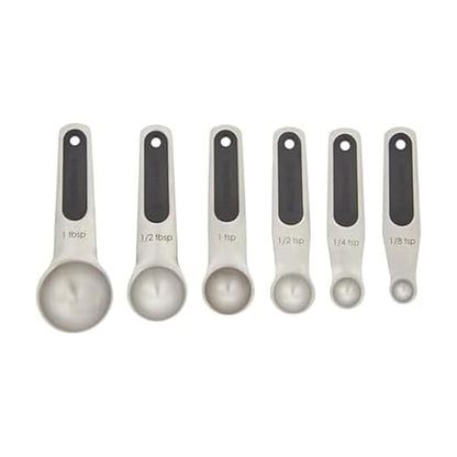 Farberware Professional Stainless SteelMeasuring Spoons Precision and Ease in Every Scoop, Features Magnetic Handles for Easy Storage, Dishwasher Safe - size: Set of 5, Spoons