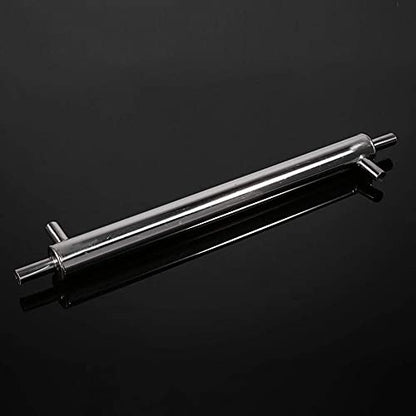 Fdit Cooler Distiller Condenser, 304 Stainless Steel External Cooling Pipe Tube for Home Brewery