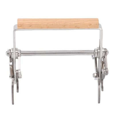 Aramox 1PC Stainless Steel Frame Grip Bee Frame Lifter Gripper Beehive Clamp with Wooden Handle for Beekeepers Beekeeping Equipment