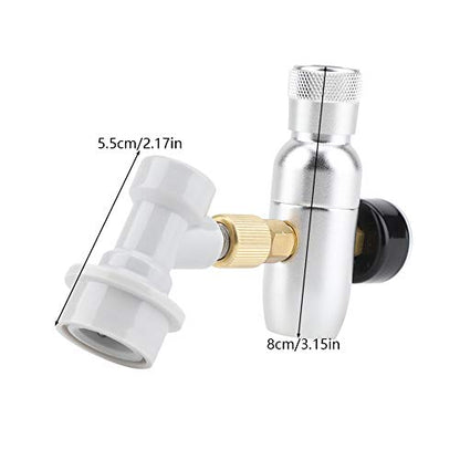 16g Regulator CO2 Charger Kit Gas Disconnect Stainless Steel Beer Kegerator Home Draft Beer Bottle Homebrew Accessories(0-60PSI)